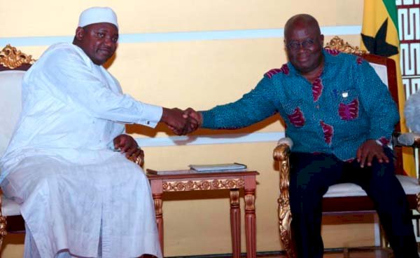 GHANA: PRESIDENT Barrow CONGRATULATES AKUFO-ADDO ON RE-ELECTION